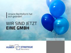 Wir wachsen und haben deshalb unsere Rechtsform geändert.